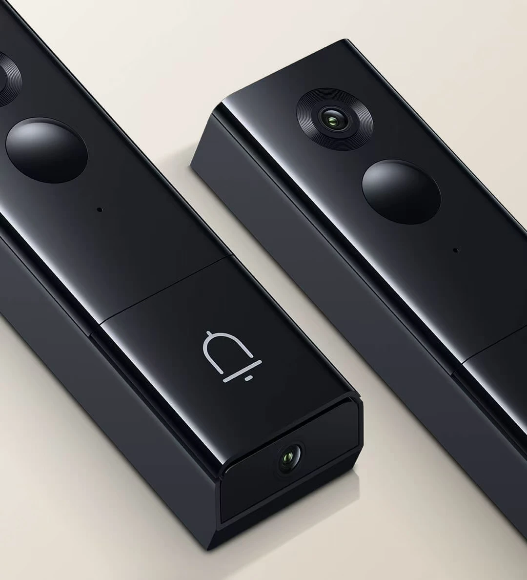 جرس باب ذكي Xiaomi كاميرا مزدوجة زاوية 163° AI