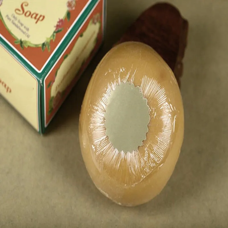 

India Mysore Sandal Soap Sandalwood Essential Oil Handmade Soap, Clean Oil Control, Exfoliating Moisten The Skin 150g