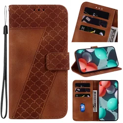 Leather Flip Wallet Case - Stand Feature & Enhanced Protection for Motorola Edge (2023) (7z - Brown)