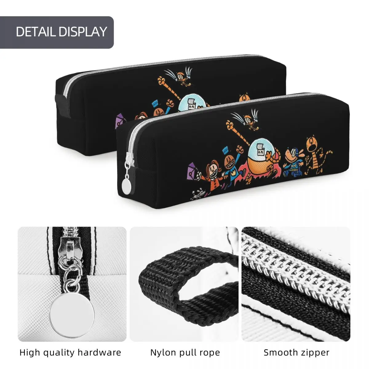 Dog Man Dogman Movie Comic Pencil Case Fashion Cartoon Animals Pen Box Bag Girl Boy Large Storage School Supplies Pencil Box