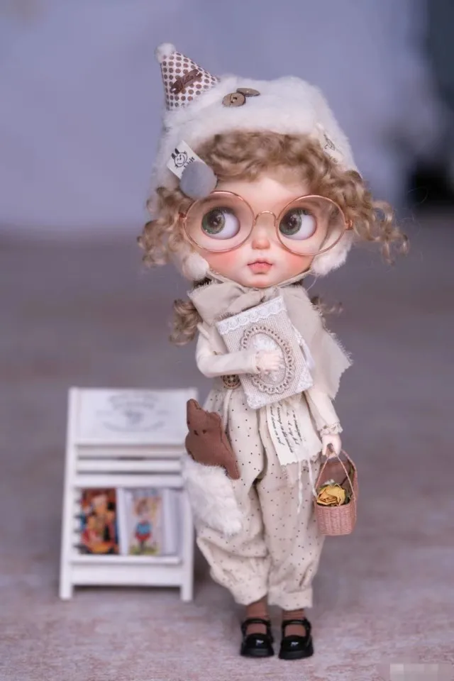 

Blythe Mohair Wig Varies DIY Styling 9-11inch Wig Suitable for Qbaby Amydoll Shaonvyu Hminordoll Big Head BJD dolls Accessories