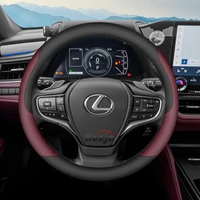 Leather Car Steering Wheel Cover for Lexus Is Es Es300h Rx Lbx Es350h Rx350 Rx500h Nx350h Nx450h Lx600 Accessories 2025 2026 6