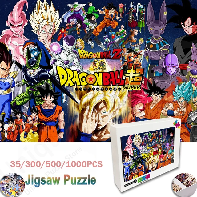 Dragon Ball Super Goku Jigsaw 35/300/500/1000 Pieces Anime Puzzle for  Adults Kids Intellectual Educational Toy Handmade Diy Gift - AliExpress