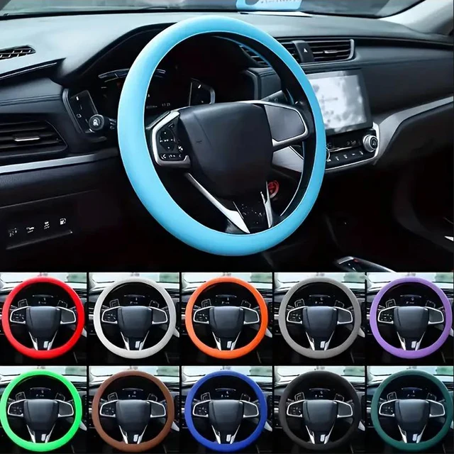 Silicone Steering Wheel Cover Ultra-thin Anti-slip Steering Wheel Cover Soft Silicone Accessories Universal Steering Wheel Cover 2