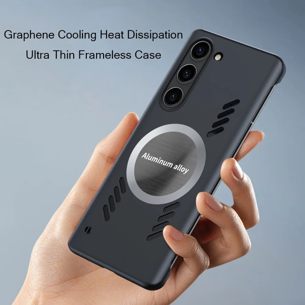 Premium Graphene Cooling Magnetic Phone Case with Frameless Design