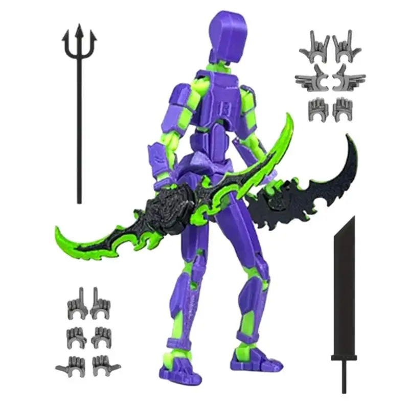 

Multi Jointed Action Figures Multi Jointed Articulated Figure Robot Movable 3D Printed Robot Multi-Jointed Movable Robot Action