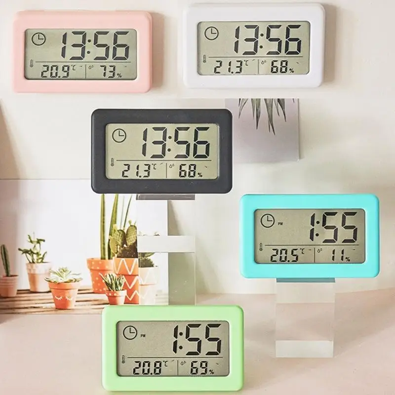 Digital Desk Clock Digital Table Clock Digital Clock Weather Clock Precisions Measuring Electronic Temperature and Humiditys Clock Oversized Screen for Bedrooms Workspaces