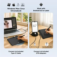 6.3 pouces dessin tablette graphique tablette stylo tablette numérique Art Pad 8192 niveau pour OSU Android Windows Mac PC 3