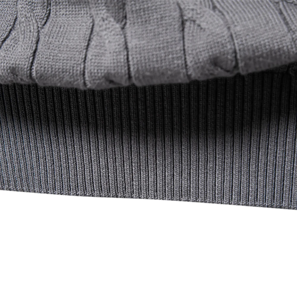 AIOPESON Mens Giraffe Embroidery Cotton Sweaters Round Neck Classic Twist Patterned Pullover Knitted Sweater for Men 6