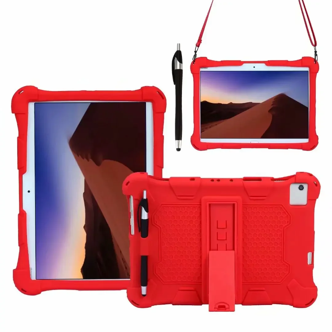 Universal Case Soft Silicone 10.1 inch Android Tablet PC Soft Shockproof Stand Cover Cases 248x168MM/9.76x6.61inch