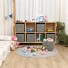 Non-Woven Fabric Storage Box Wholesale Portable Fabric Storage Box without Lid Household Clothes Toy Finishing Box 3