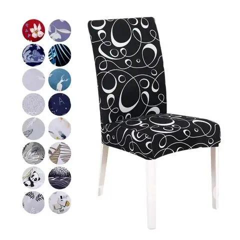 

1PC housse de chaise Slipcover Removable Anti-dirty Seat Chair Cover Spandex Kitchen Cover for Banquet Wedding Dinner Restaurant