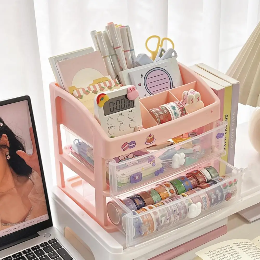Storage-Box-Rabbit-Handle-Compartment-Design-Organizer-Box-Drawer-Type ...