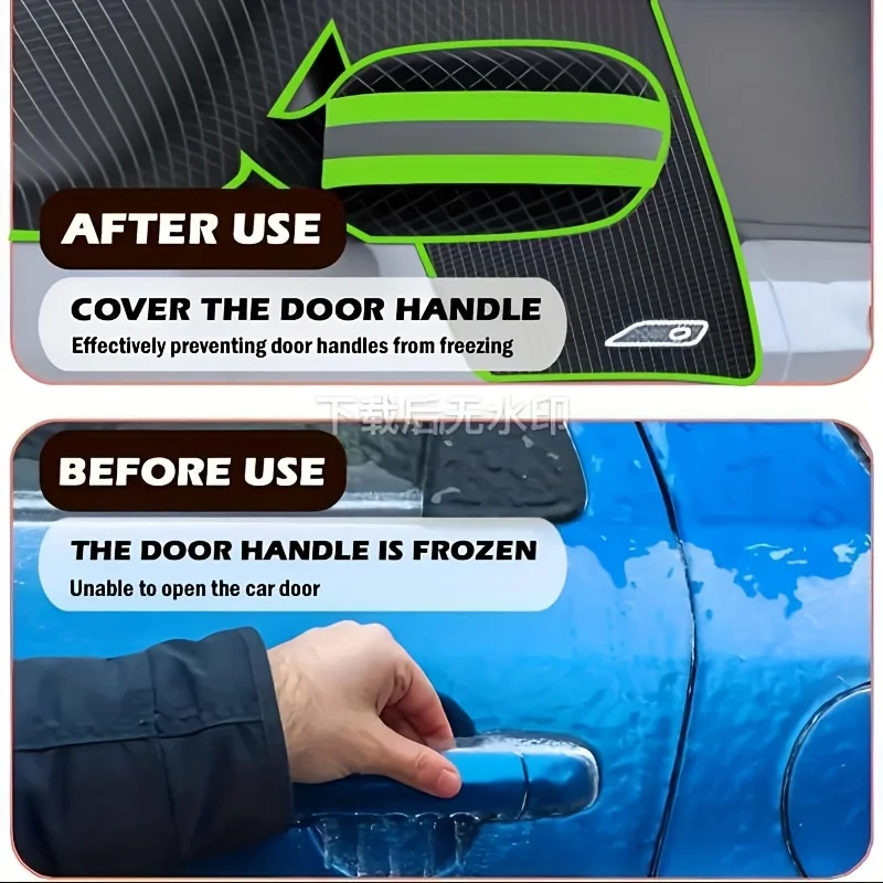 All-Weather Heavy-Duty Magnetic Windshield Snow Cover with Sun Protection