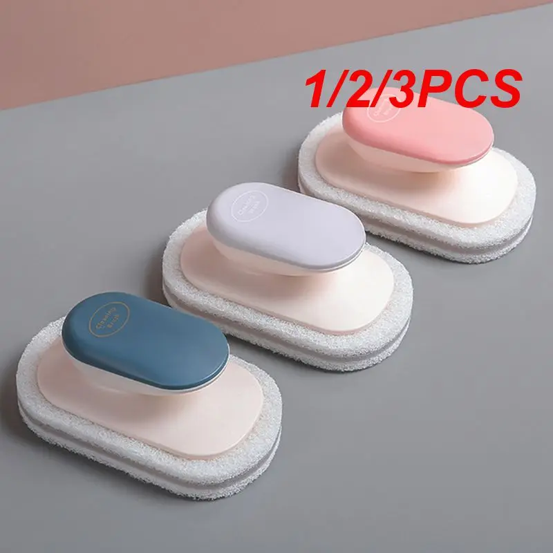 

1/2/3PCS Kitchen Sponge Brush Melamine Sponge Cleaning Brush Descaling Knife Pan Pot Cleaner Strong Decontamination Brushes