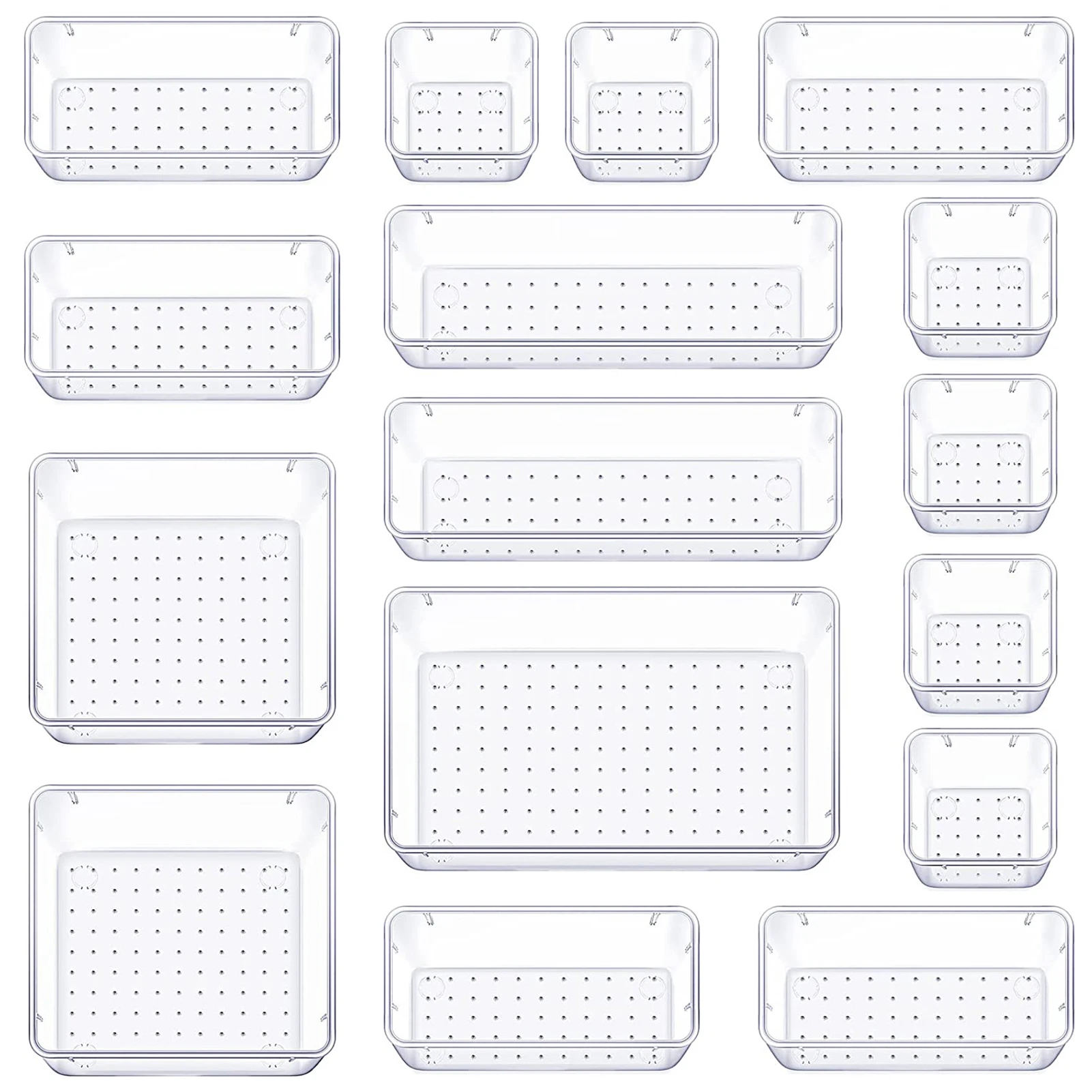 Transparent Office Organization Storage Transparent Kitchen Utensils