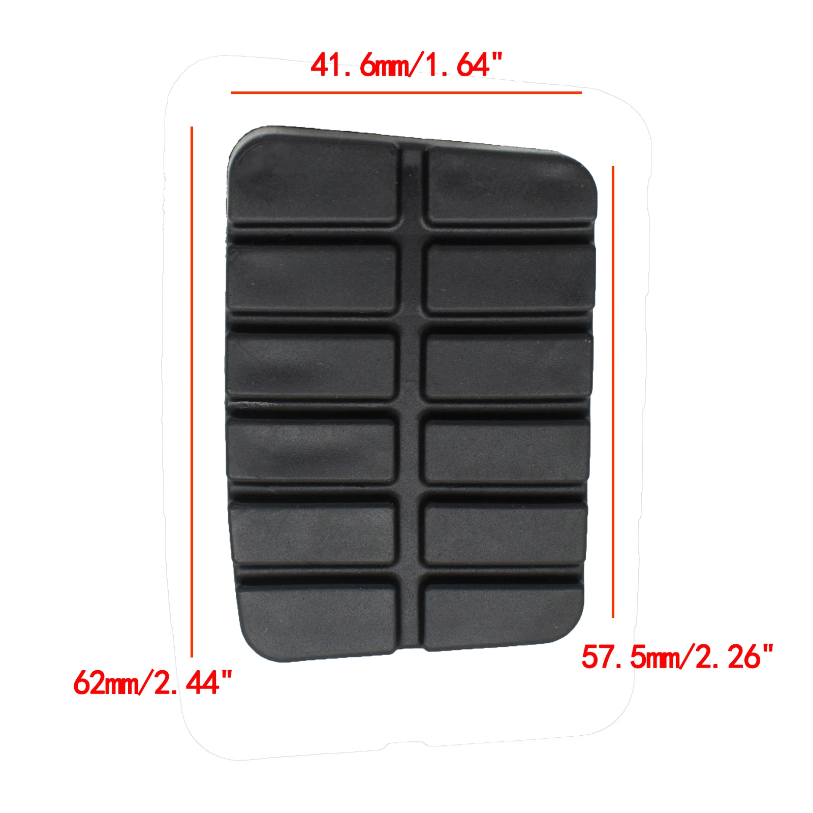 Auto Brems- oder Kupplungspedal Gummipads Abdeckungsset Schaltgetriebe 49751-NI110 für NISSAN NAVARA All D21 D22 Serie 1986–2006 – Detail 1