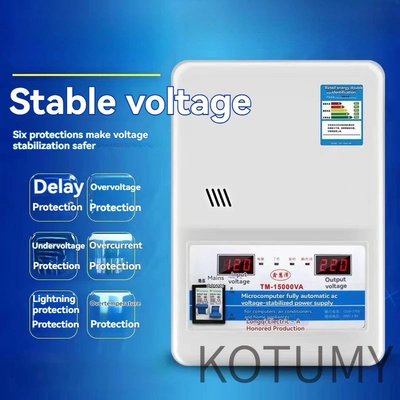 220V AC 6800W/15000W 가정용 전압 안정기 에어컨 냉장고 TV 세탁기용 자동 조절기