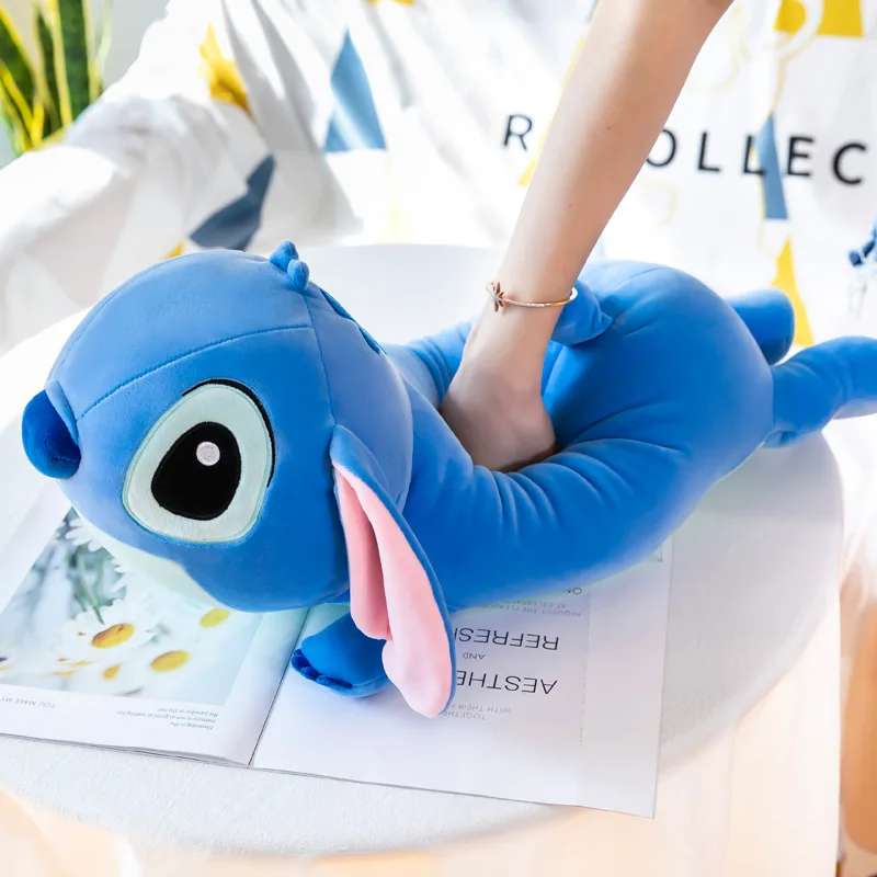 60/100cm Disney Lilo and Stitch Plush Toys Crouching Style Anime Plushie Stich Dolls Pillow Soft Stuffed Kids Christmas Gifts 2