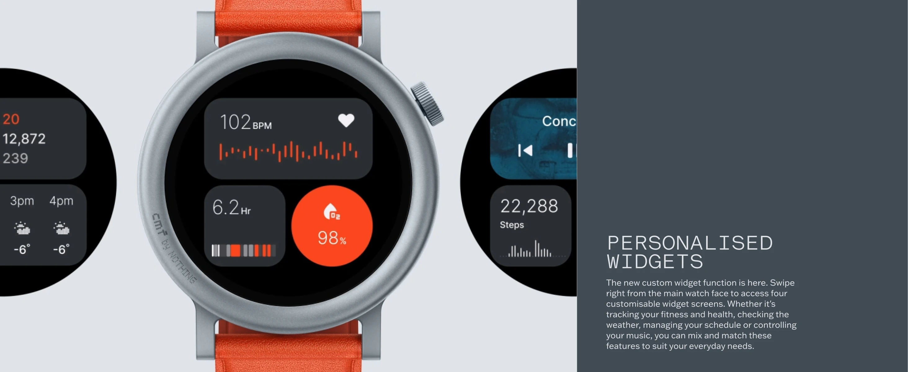 CMF Watch Pro 2 Global (1,32") AMOLED | BT 5.3 Calls, GPS, KI-Rauschunterdrückung