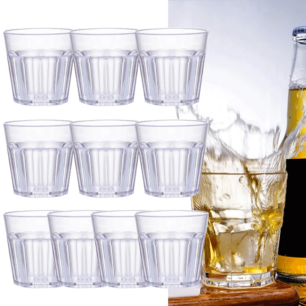 

10 шт. 60 мл акриловые чашки для виски, чашка для пива со стандартной чашкой для пива, посуда для напитков, кухонные принадлежности для столового бара, бытовые товары