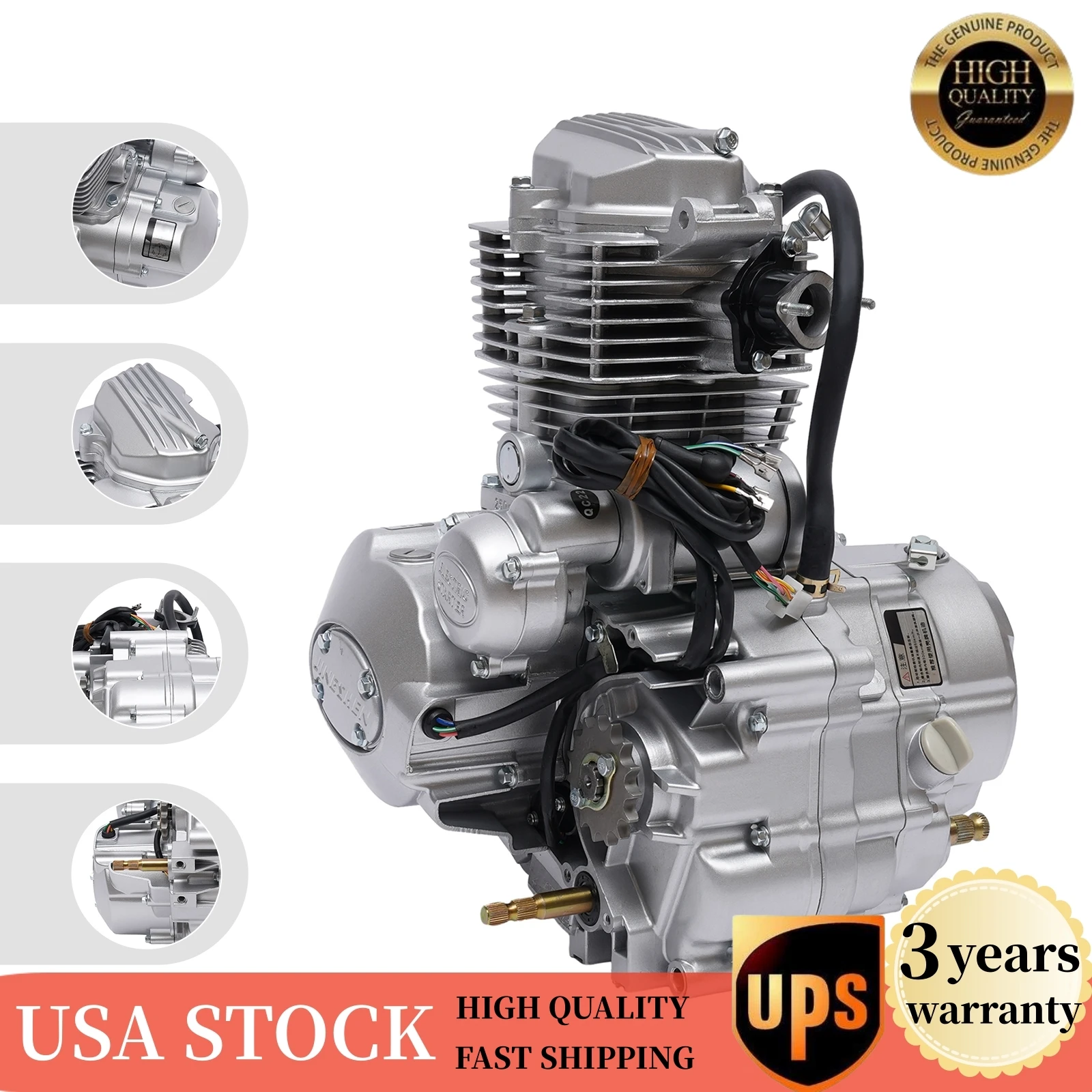 

200cc 250cc 4Stroke Engine For Dirt Bike ATV Manual 5 Speed Transmission Engine
