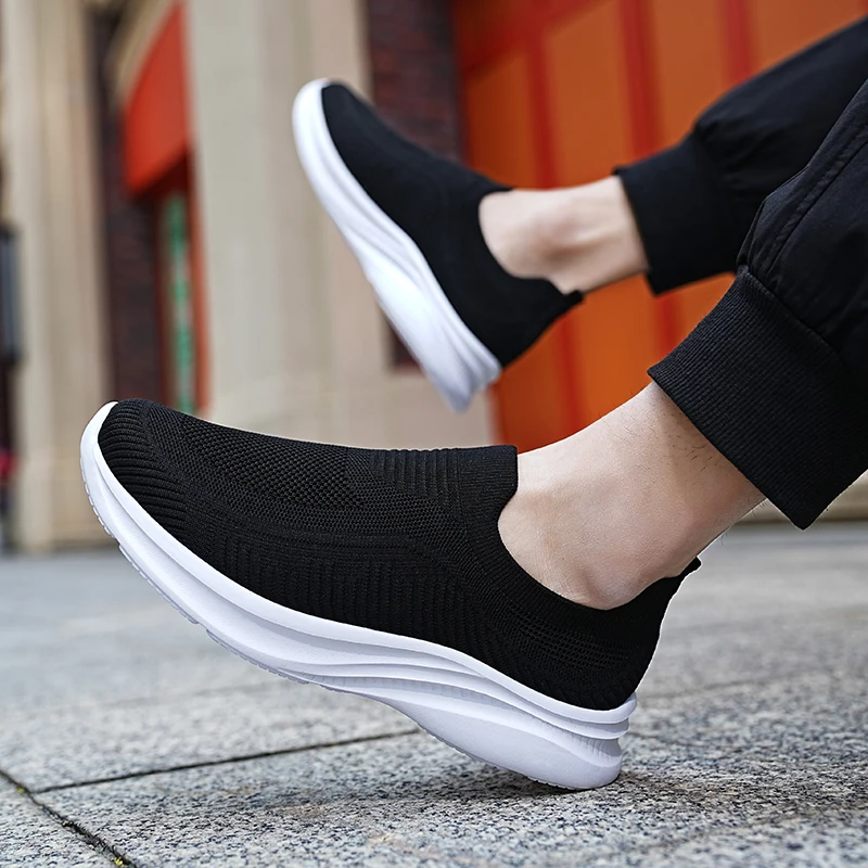 Men's Shoes New Mesh Casual Socks Short and Chubby Sports Shoes Popular Flat Bottomed Pants Cheap Running Shoes Men's Shoe Brand 4