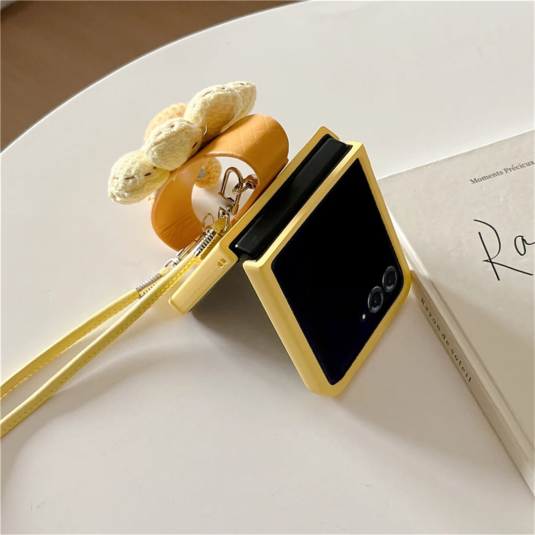 Charming Yellow Sunflower Portable Wrist Phone Case - Shockproof Protective Cover