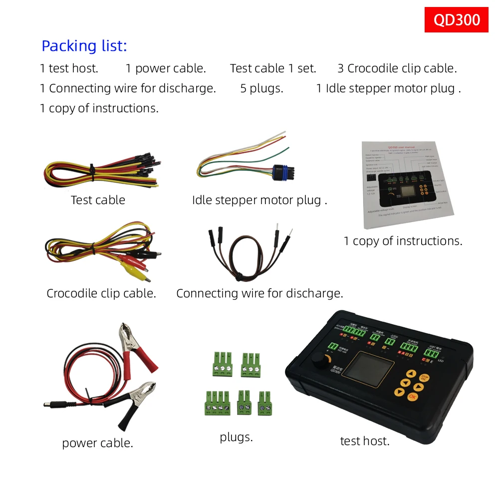 New QD300 Automobile Ignition Coil Tester QDB-2A 3A IGBT Idle - View #9