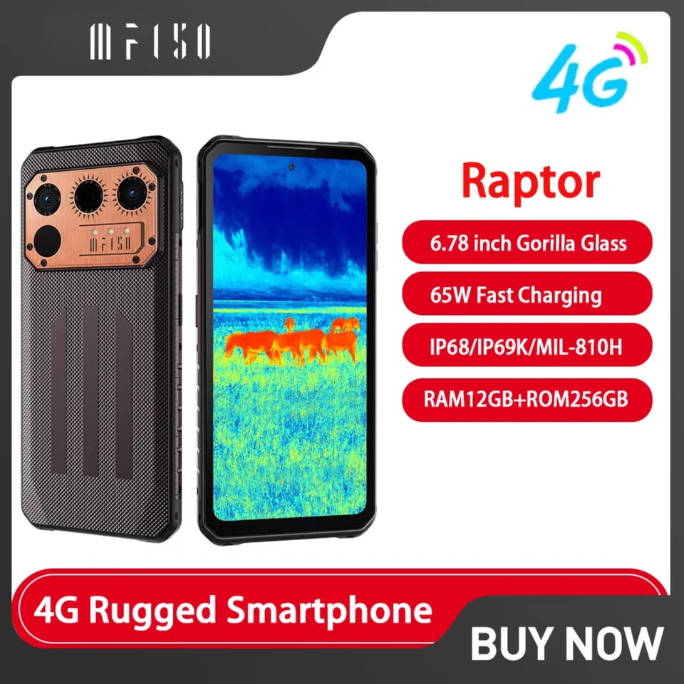 IIIF150 Raptor 4G 新製品 サーマルカメラ搭載スマホ 6.8インチ 120Hz