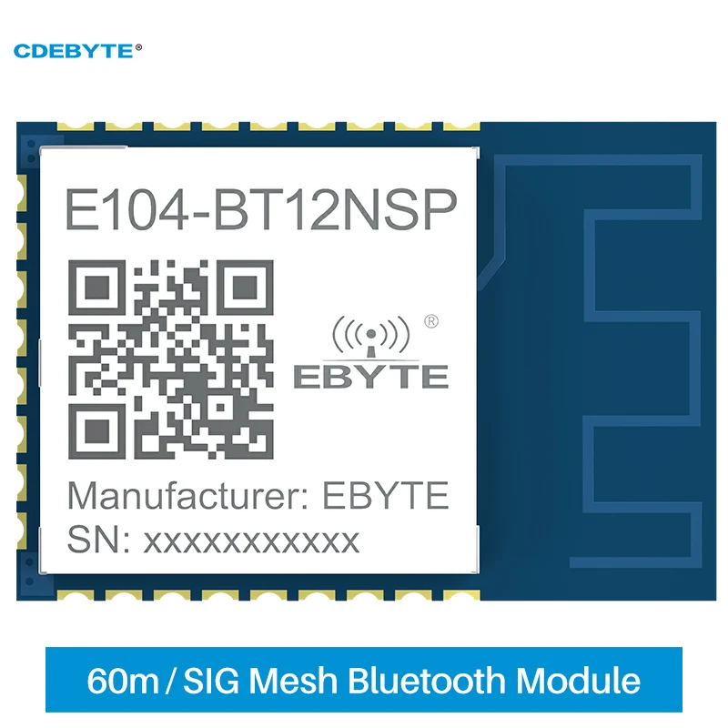 

Беспроводной сетевой модуль TLSR8253F512 BLE 2,4 ГГц 10 дБм PCB SMD SIG MESH UART 60m IoT E104-BT12NSP, беспроводной пульт дистанционного управления