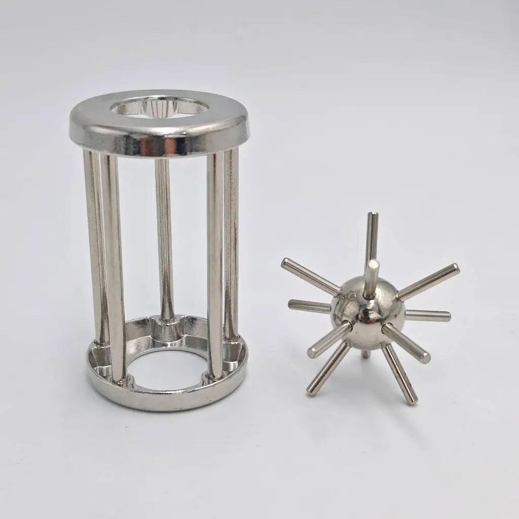 키홀더 풀기 힘든 두뇌 티저 성인용 금속 장난감, 스마트 논리 IQ 테스트, 마인드 챌린지, 교육용 장난감