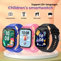 Camera Smart Watch Kids Waterproof Flashlight 12 Games Alarm Reminders Sleep Monitoring Pedometer Children Boy Girl Watches Gift