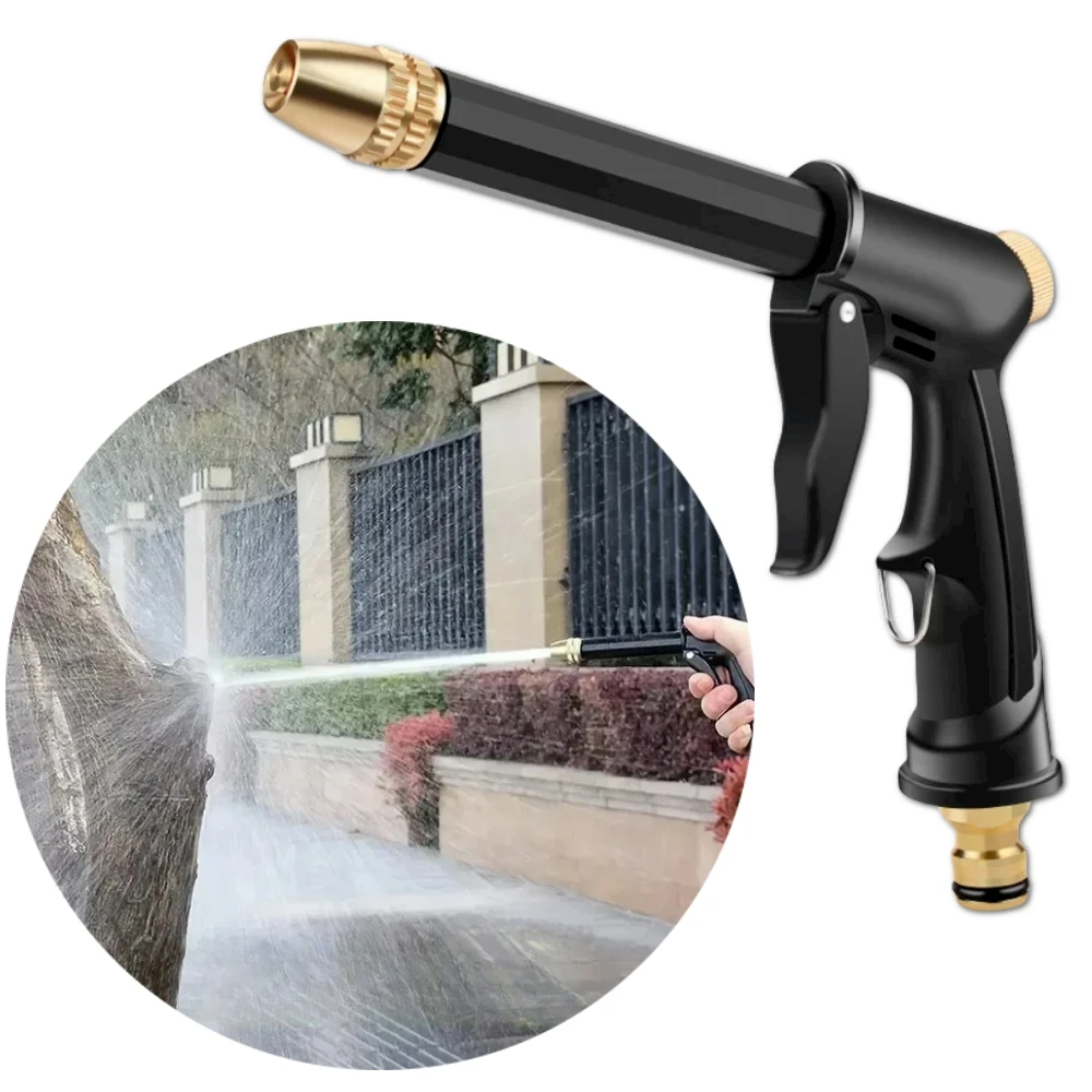 1PC Portable High-pressure Water Gun Adjustable Cleaning Car Wash Machine Garden Watering Hose Nozzle Sprinkler Foam Water