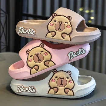 Pantofole per bambini Cute Cartoon Girl EVA Pantofole da casa 2-16 anni Capibala Ragazzi Pantofole da bagno con suola morbida antiscivolo 1