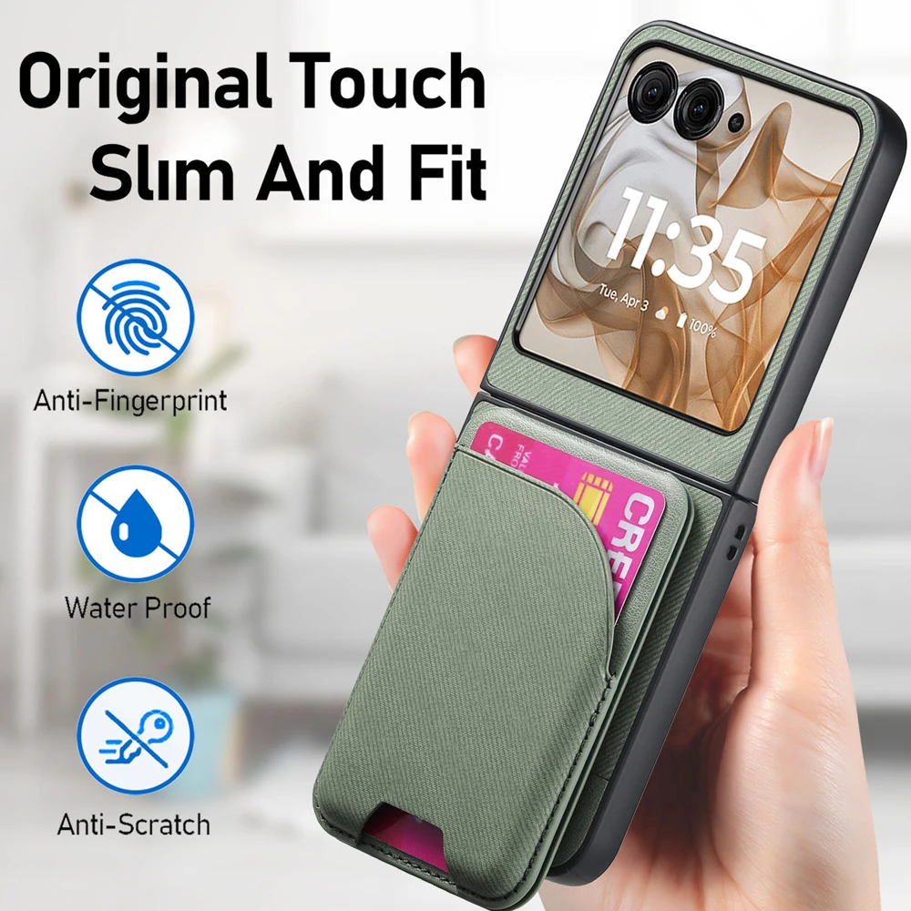 Magnetic 2-in-1 Leather Wallet Phone Case with Card Holder