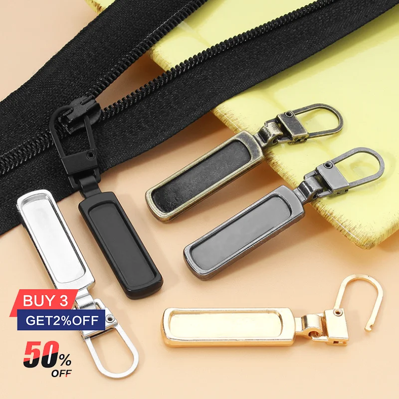 5/10pcs Detachable Metal Zipper Pullers for Zipper Sliders Head Zippers