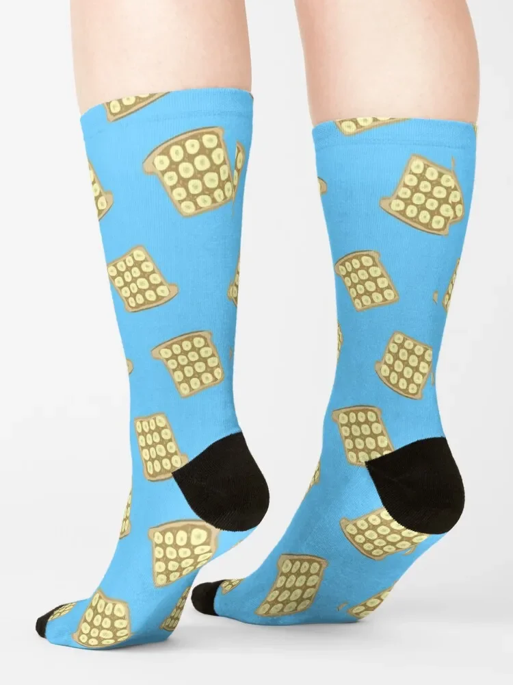 Peanut Butter and Banana Toast Socks tennis Stockings Woman Socks Men's