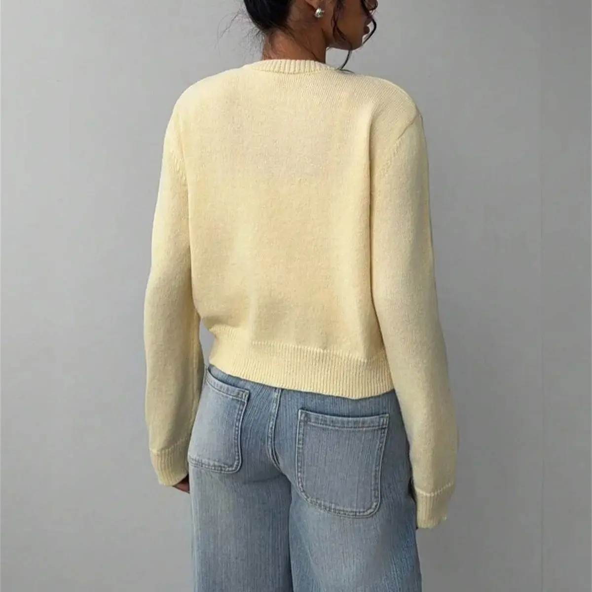 Knitted Single-Breasted Cardigan 4