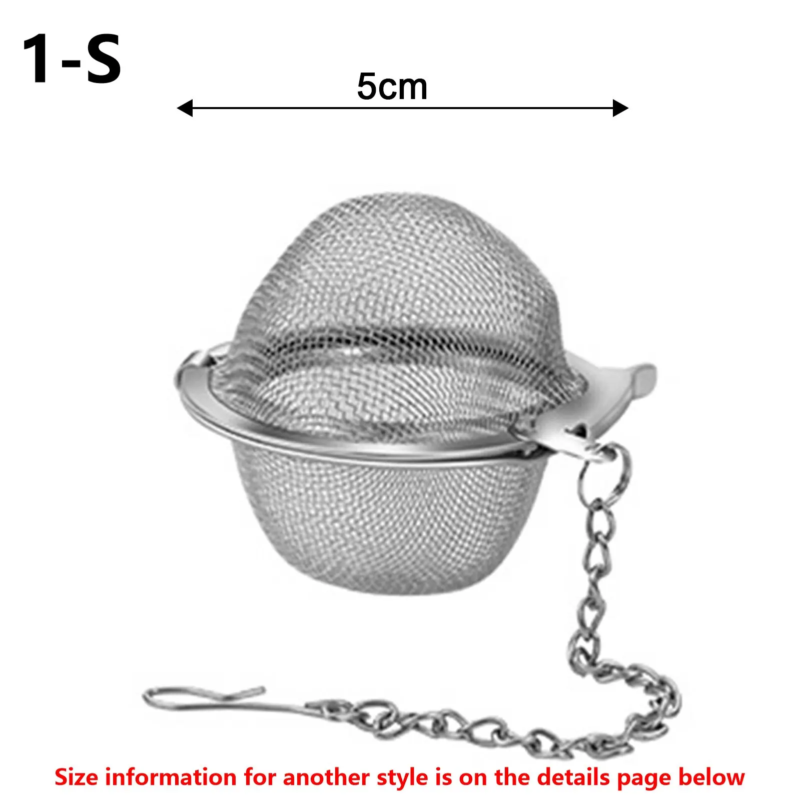 Tea Infuser Versatile Seasoning Ball Durable Stainless Steel Tea Strainer Ball High-quality Rust-proof Steeping