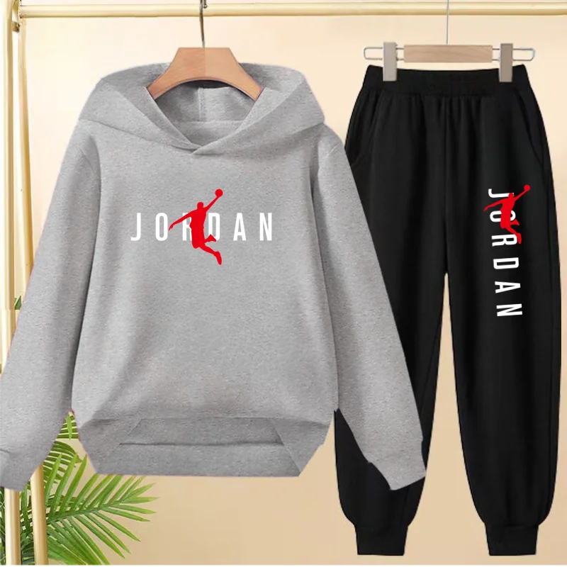 Die Kindersportbekleidung, einschließlich Kapuzenpullover und langer Hose, eignet sich für Kinder im Alter von 3 bis 13 Jahren, um beim Sport zu beschäftigen – Detail 16