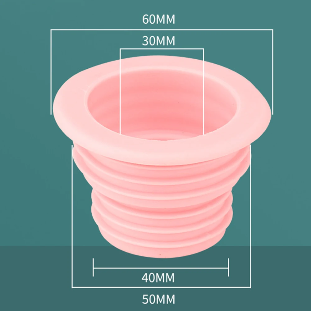 Bottom Outer Diameter 3.3cm 1.3inch Washing Machine Drain Holder Long-Lasting Prevents Backflow Strong Sealing