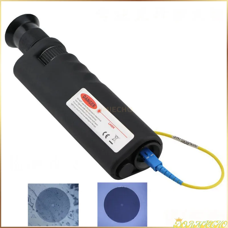 

Fiber Optical Inspection Microscope Handheld 400X 200X With 2.5mm&1.25mm Adapter LED Illumination Anti Slip Rubber High Quality