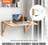 Wall Mounted Folding Table, Wall Mounted Drop Leaf Tables, Solid Wood Floating Desk for Dining, Laundry Room, Office 4