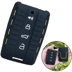 Dual - Tone Black and Green Silica Gel Car Key Protector Cover Set