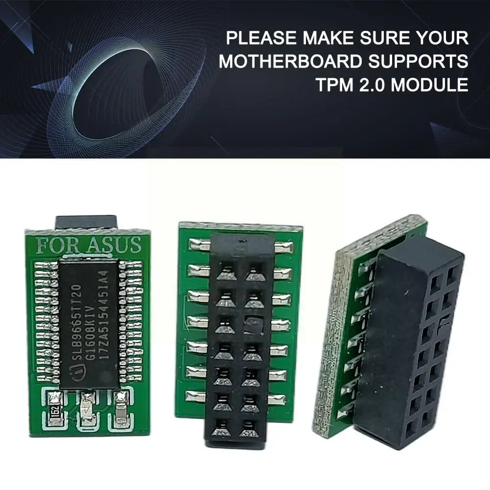 Модуль защиты TPM 2 0 модуль для Asus 14 Pin LPC GIGABYTE 12 Asrock 18 MSI I8N2 | Электроника