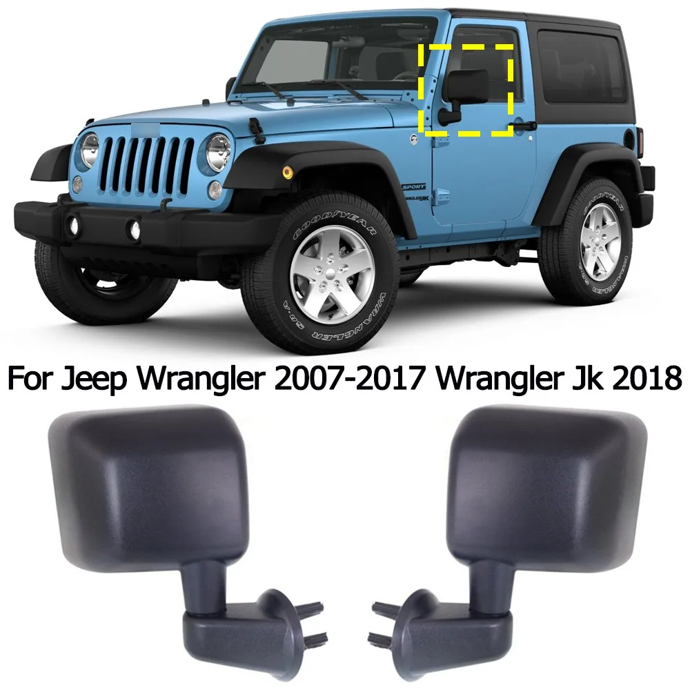 

Car Outer Side Rearview Mirror Assembly For Jeep Wrangler 2007-2017 Wrangler Jk 2018 Auto Electric Lens Adjustment Heating Assy