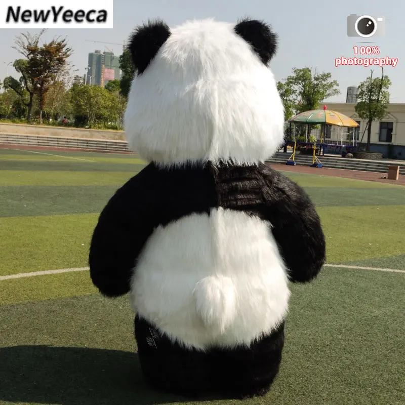 Inflatable 2M/2.6M/3M Big Panda Polar Bear Mascot Cosplay Costumes Party Advertising Plush Furry Cartoon Doll Clothing For Adult mascot costume