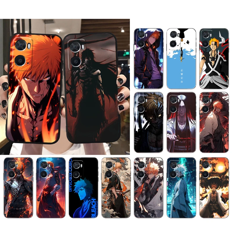 

Phone Case For OPPO A77 A57S A96 A91 A54 A74 A94 A73 A78 A53S A54S A15 A16 A17 A52 A58X A98 Bleach Anime Ichigo Kenpachi Shell
