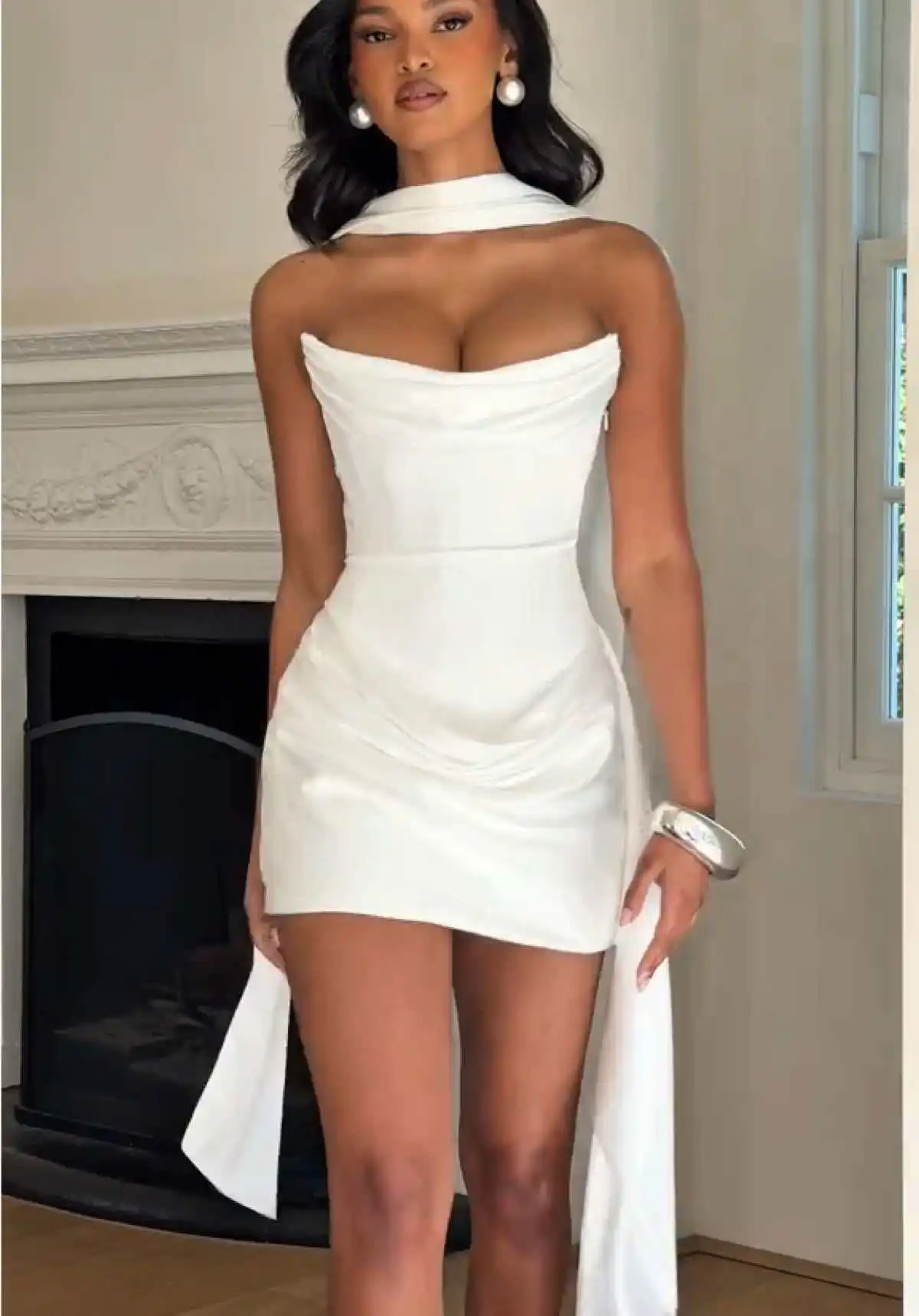 green emerald velvet dress Everly Corset Ivory Lace Graduation Dress main image 1